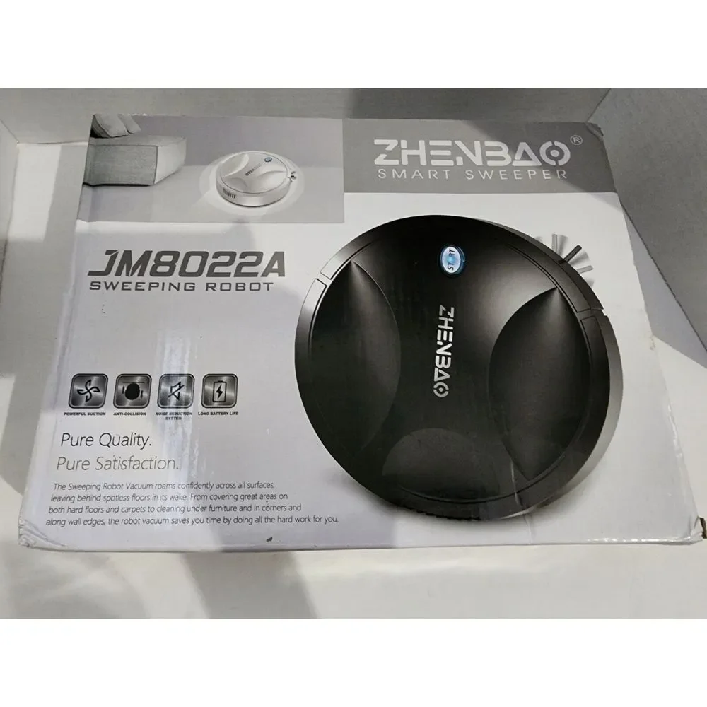 Zhenbao Model # JM8022A Smart Sweeping Robot Color: White New Unused in box‎